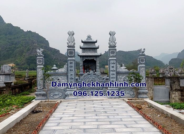  5+ Kinh nghiệm xây khu lăng mộ đá gia đình chuẩn phong thủy