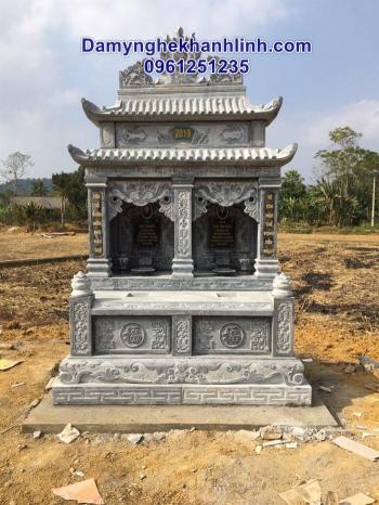 Mộ đá đôi - mẫu mộ đá đôi đẹp bán tại  Ninh Bình 