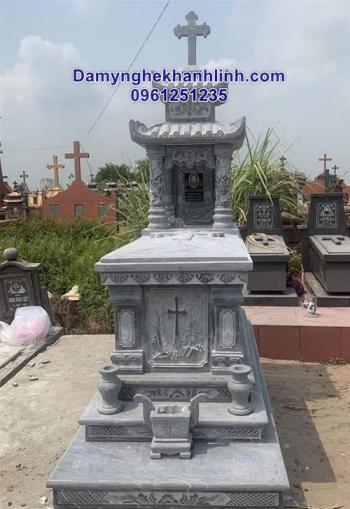 Mộ đá công giáo - mẫu mộ đẹp bằng đá dành cho người theo đạo