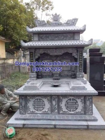 Mộ đá đôi - mẫu mộ đôi đẹp bằng đá được lựa chọn nhiều nhất