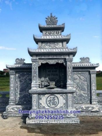 Lăng thờ đá - long đình cánh cho khu lăng mộ diện tích lớn
