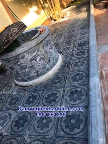 Mẫu đá lát nền đình chùa,nhà thờ họ - Đá mỹ nghệ Khánh Linh 