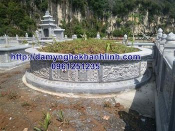 Mộ đá đẹp - mẫu mộ đá tròn đẹp thiết kế năm 2021