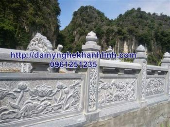 Lan can đá -  mẫu hàng rào đá lăng mộ đẹp năm 2021