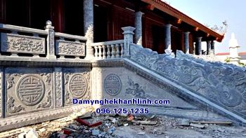  Mẫu lan can đá nhà thờ chạm chữ thọ tinh tế Hot nhất năm nay