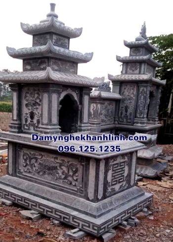  Mẫu mộ ba mái đá xanh chuẩn phong thủy nhất định bạn nên biết