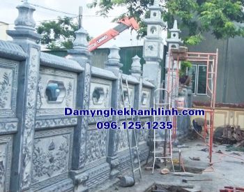 Mẫu lan can nhà thờ công giáo bằng đá xanh tự nhiên