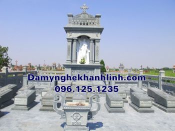 Mẫu khu lăng mộ đá công giáo đẹp thiết kế hiện đại