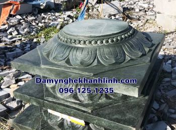 Mẫu chân tảng đá kê cột gỗ tròn đẹp