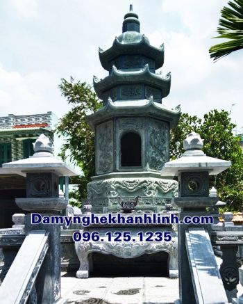 Mẫu mộ tháp đá phật giáo đựng tro cốt đẹp nhất hiện nay