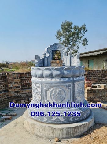 Mẫu mộ đá tròn đẹp bán tại Hưng Yên- mộ đá tròn