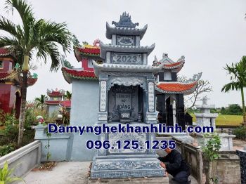 Lăng thờ đá đơn - mẫu lăng thờ khu lăng mộ gia đình năm 2023