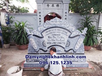 Mẫu cuốn thư đá đình chùa đền thờ đẹp chuẩn phong thủy