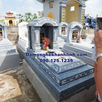 Mẫu mộ đá một mái vòm đẹp chuẩn phong thủy MDMV299