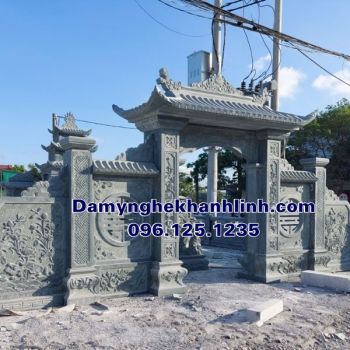 Mẫu cổng đá lăng mộ nghĩa trang gia đình đẹp