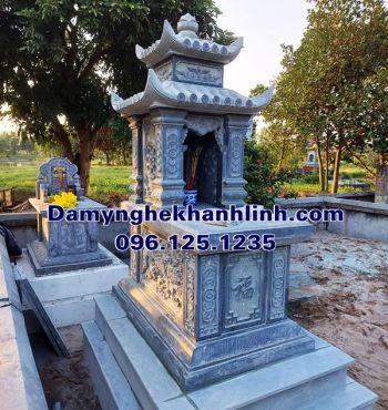 Mộ đá hai mái nguyên khối bán tại Phú Thọ MDHM322