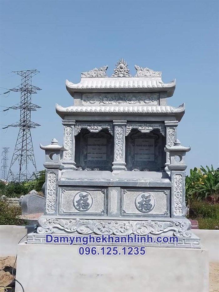 Báo giá mẫu mộ đá đôi đẹp bán tại Hà Nội