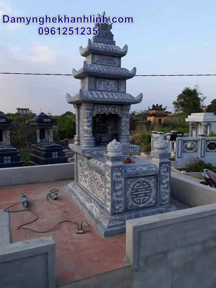 Báo giá mộ đá ba mái giá rẻ nhất hiện nay 