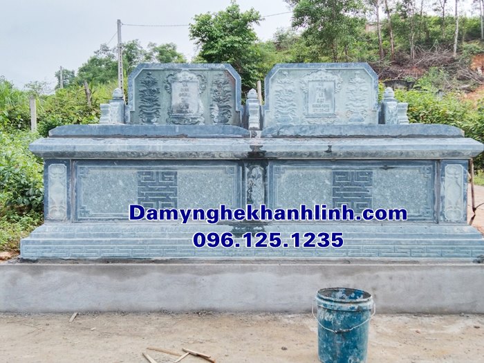Báo giá mộ đá đôi đẹp chuẩn phong thủy