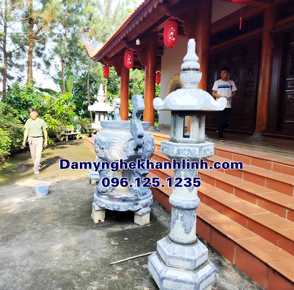 Bộ lư hương đá - đèn đá bán tại Vĩnh Phúc giá tốt