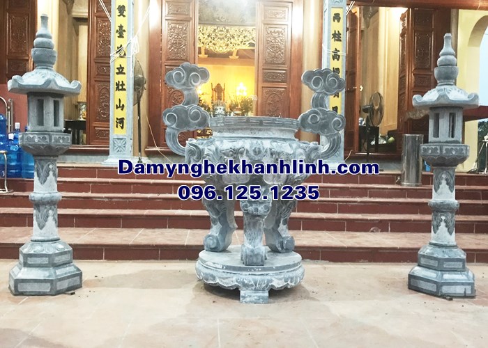 Bộ lư hương đá thờ cúng đẹp chuẩn phong thủy