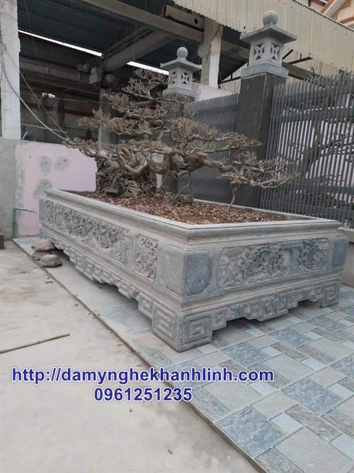 Chậu đá tròng cây sành điệu