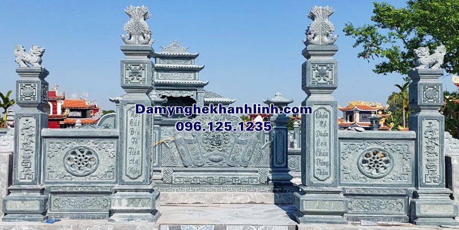 Đá mỹ nghệ Khánh Linh lắp đặt khu lăng mộ đá gia đình tại Hải Dương