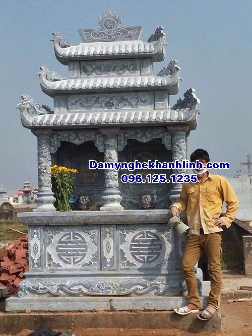 Địa chỉ bán mẫu mộ đá đôi đẹp tại Thái Bình