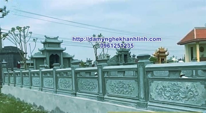 Giá lan can đá nguyên khối cho khu lăng mộ 