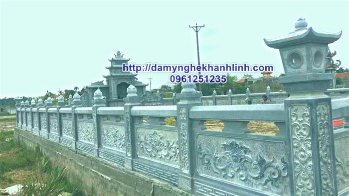 Hàng rào đá lăng mộ đẹp 