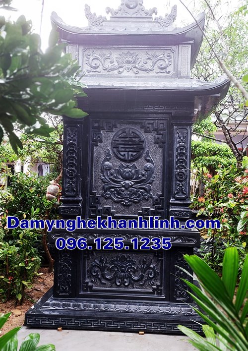 Kích thước am thờ đá ngoài trời thiết kế chuẩn phong thủy