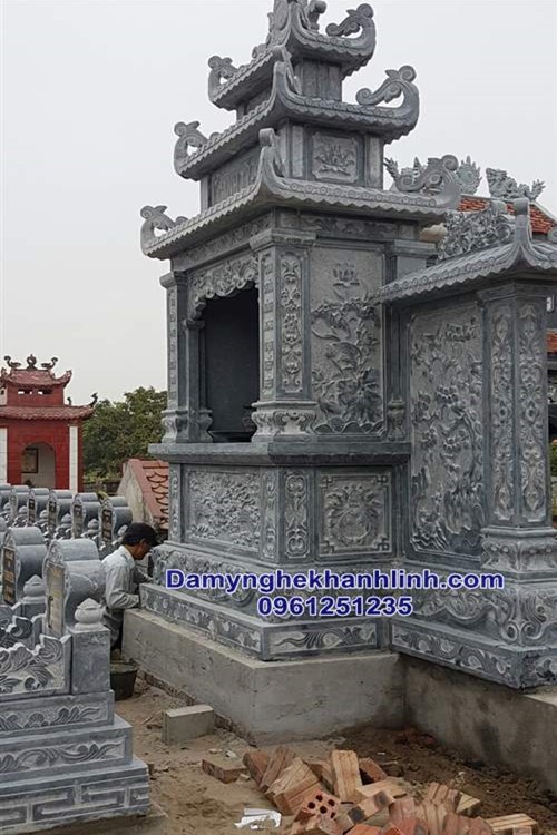Kích thước lăng thờ đá chuẩn lắp đặt khu lăng mộ đá gia tộc