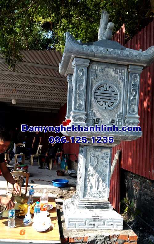 Kích thước xây cây hương ngoài trời đặt trong đền thờ