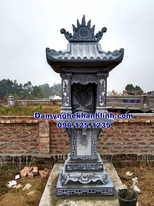 Kích thước xây cây hương ngoài trời khu lăng mộ