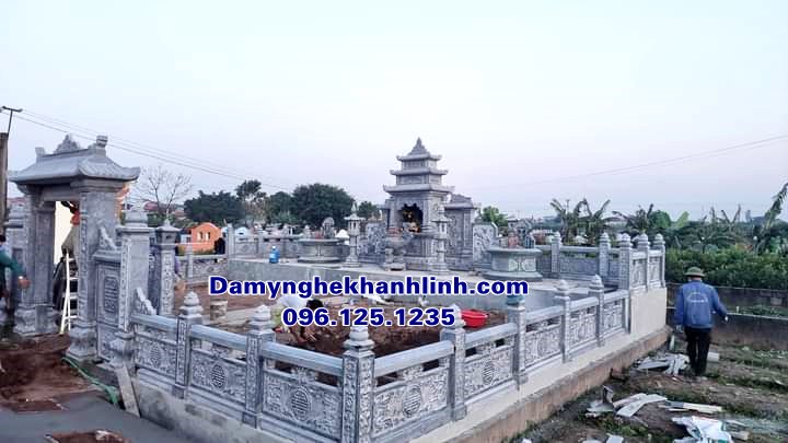 Kinh nghiệm xây khu lăng mộ đá gia đình bền đẹp theo thời gian