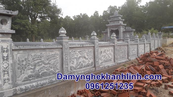 Lan can đá- mẫu hàng rào đá khu lăng mộ đẹp