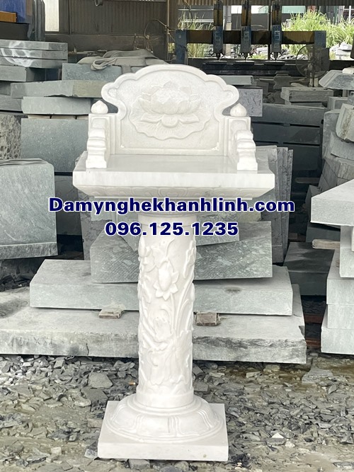 Mẫu cây hương đá trắng thờ thiên ngoài trời đẹp nhất định không nên bỏ qua