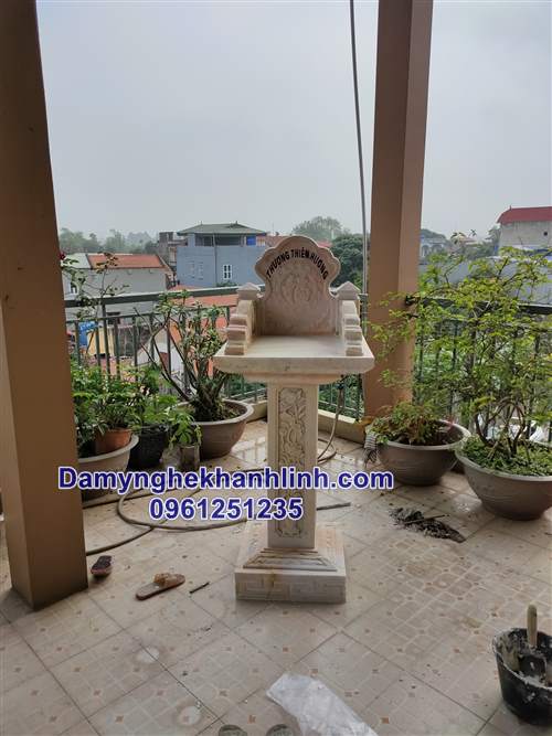 Mẫu cây hương ngoài trời đá vàng lắp đặt tại Hà Nội 
