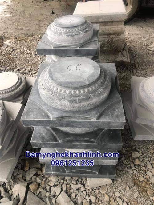 Mẫu chân tảng đá kê cột gỗ nhà thờ đẹp