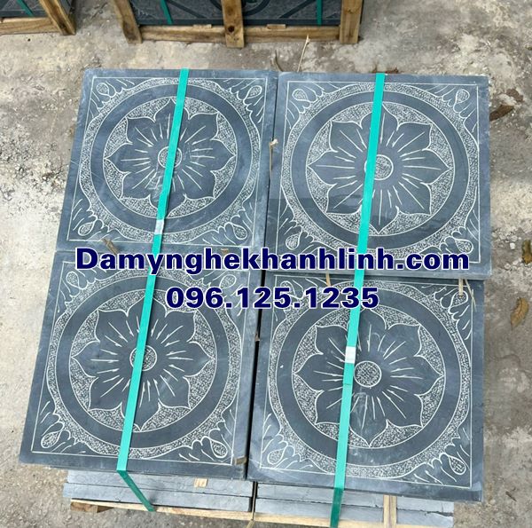 Mẫu đá lát nền sân nhà thờ đình chùa đẹp DLN313