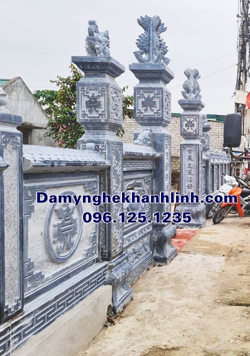 Mẫu hàng rào đá nhà thờ họ đẹp bằng đá tự nhiên