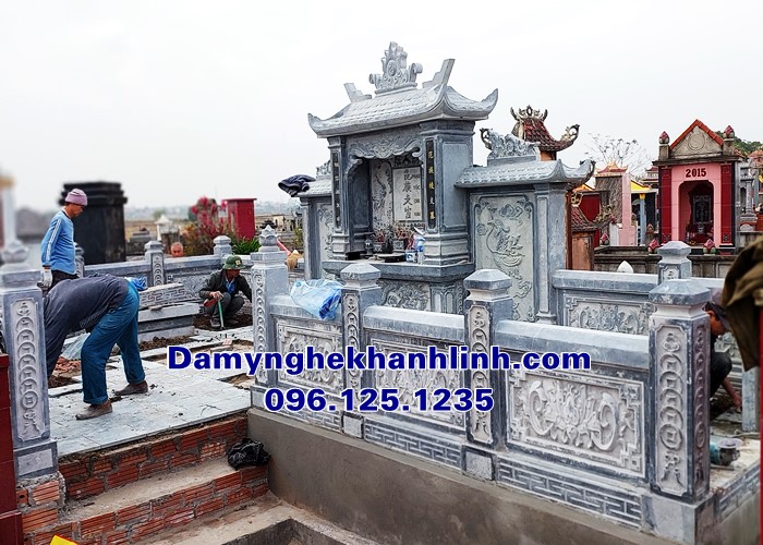 Mẫu khu lăng mộ nghĩa trang gia đình chuẩn phong thủy