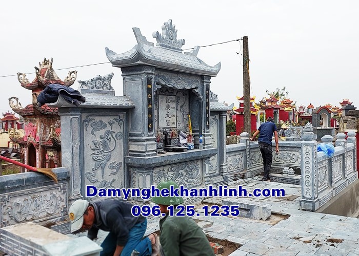 Mẫu khu lăng mộ nghĩa trang gia đình đẹp chuẩn phong thủy