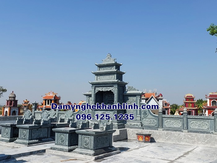 Mẫu khuôn viên lăng mộ nghĩa trang gia đình đẹp