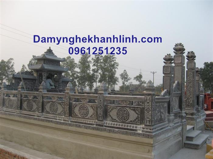 Mẫu lan can đá khu lăng mộ đẹp 