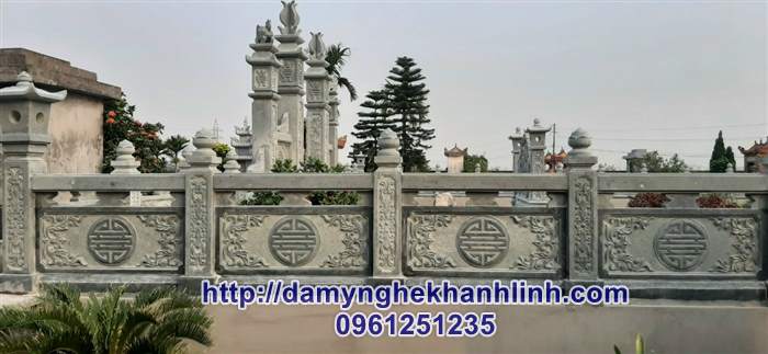 Mẫu lan can đa lăng mộ chữ thọ 