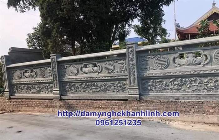 Mẫu lan can đá tự nhiên đục thông phong 