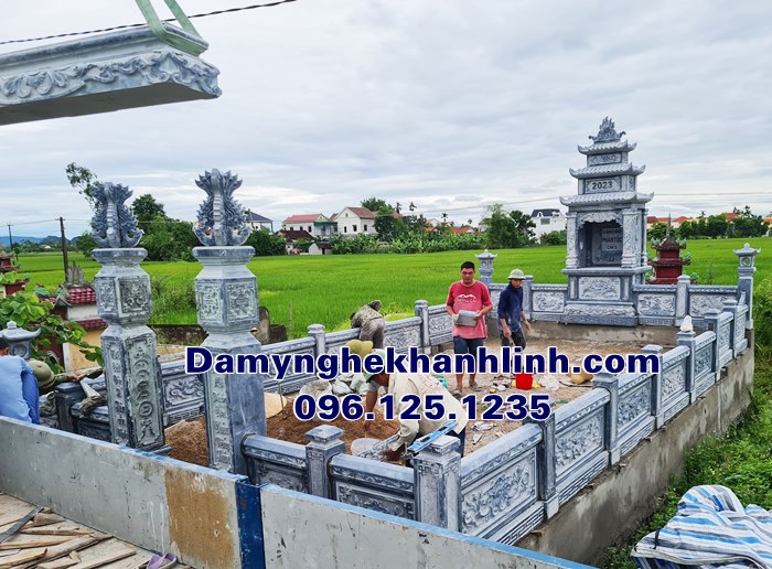 Mẫu lăng mộ đá gia đình đẹp chuẩn phong thủy