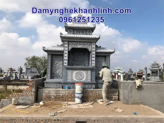 Mẫu lăng thờ bằng đá thiết kế tinh tế 