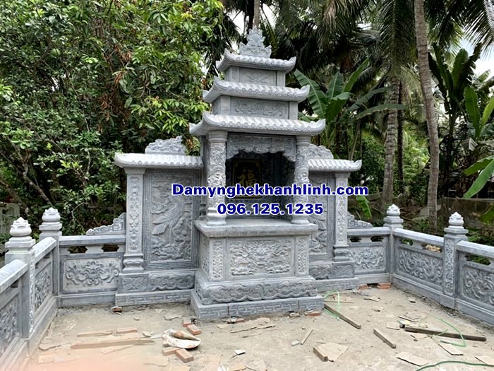 Mẫu lăng thờ đá khu lăng mộ đẹp nhất hiện nay - long đình đá